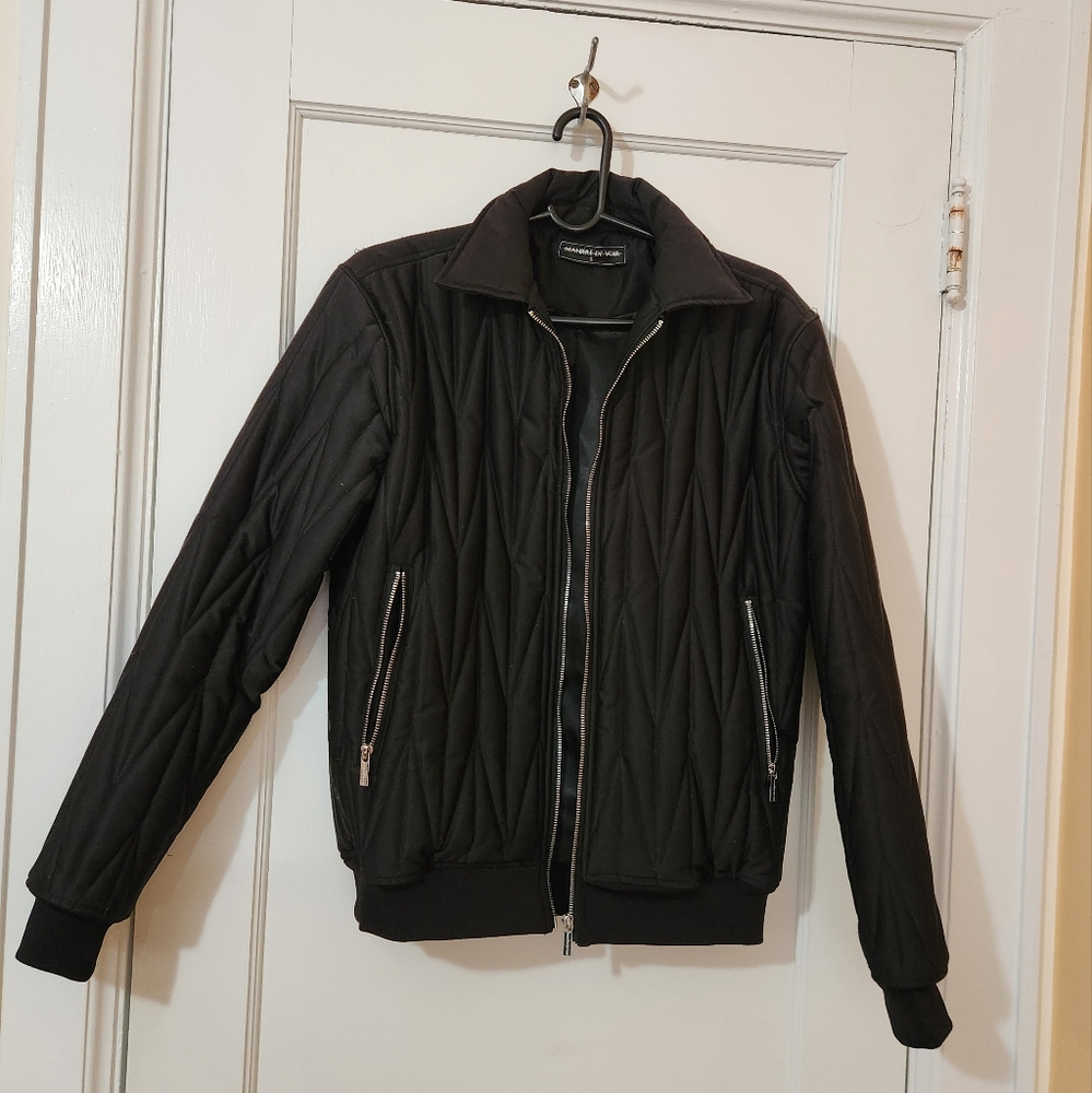 Maniere De Voir Black Bomber Jacket - Picture 6 of 8